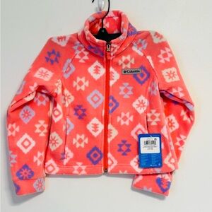 Columbia Girls' Sawyer Rapids™ Printed Fleece Jacket Size 4/5 New with tags!!
